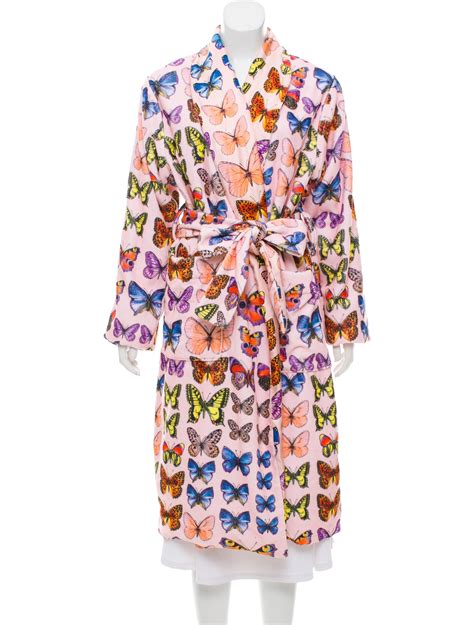 versace long ss'95 butterfly printed robe|Versace Butterfly Print Robe SS95, Tribute SS18, Size S/M.